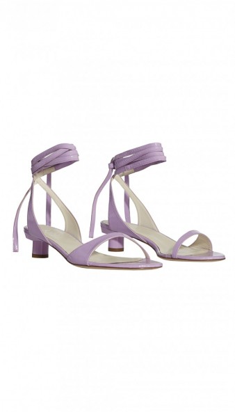 TIBI SCOTT SANDALS – strappy lavender patent shoes