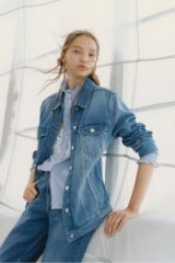 FRENCH CONNECTION SLOUCHY WESTERN DENIM JACKET | relaxed blue jackets