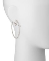 Gurhan Sultan Collection White & Black Diamond Tassel Earrings – luxe hoops
