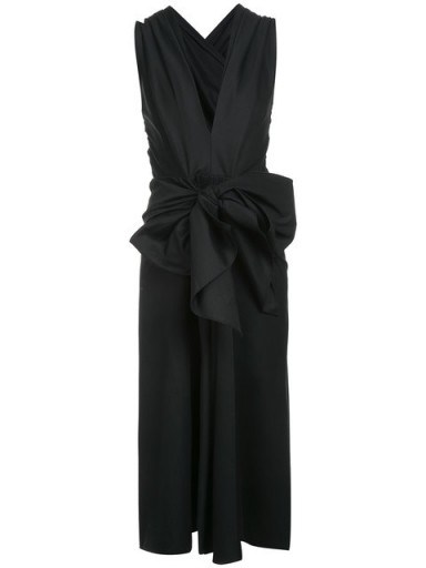 TOME V-neck bow dress ~ chic lbd - flipped