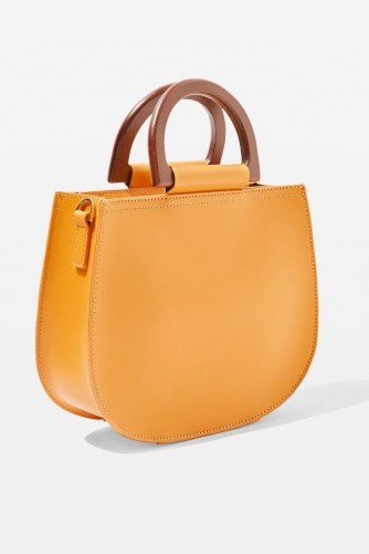 Topshop Trilly Wood Handle Tote Bag - flipped