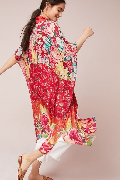 ANTHROPOLOGIE Alani Kimono | floral kimonos - flipped