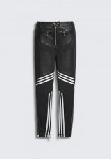 ADIDAS ORIGINALS BY ALEXANDER WANG LEATHER PANTS BLACK ~ moto inspired skinnies ~ biker trousers