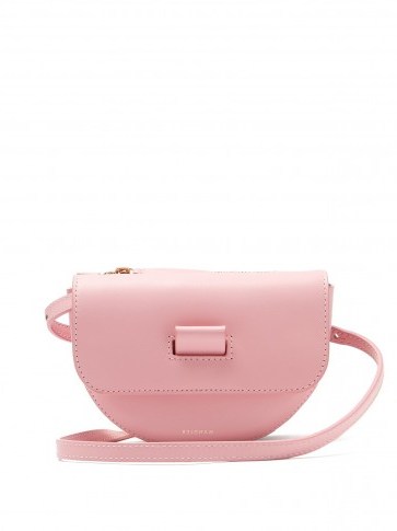 WANDLER Anna pink leather belt bag ~ bum bags - flipped