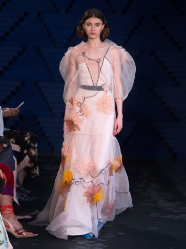 ROKSANDA Aurorah floral-embroidered silk dress ~ ethereal gowns - flipped