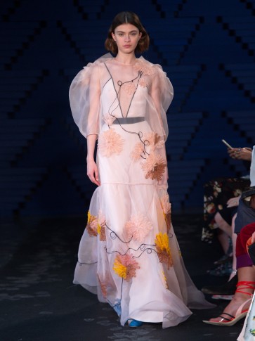 ROKSANDA Aurorah floral-embroidered silk dress ~ ethereal gowns