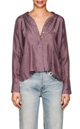 BEN TAVERNITI UNRAVEL PROJECT Purple Silk Blouse – luxe shirts