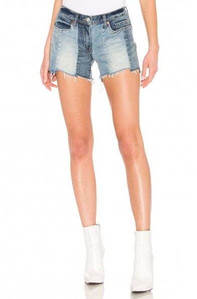 BLANKNYC MIDTOWN MADNESS SHORT | patchwork denim shorts - flipped