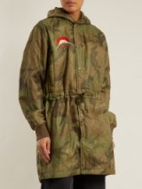 MAHARISHI Camo Hood drawstring-waist quilted parka / camouflage print coats