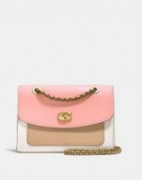 COACH Parker In Colorblock / pink handbags