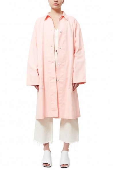 Dickies 1922 x Opening Ceremony LAB COAT in Baby Pink | spring coats - flipped