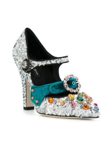 DOLCE & GABBANA glitter Mary Jane pumps – embellished Mary Janes