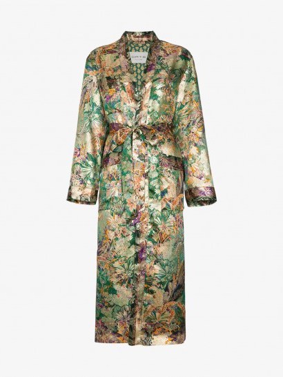 Etro Silk Jacquard Duster Coat ~ floral coats - flipped