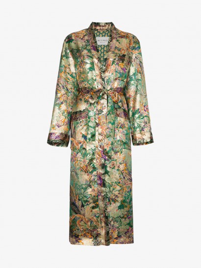 Etro Silk Jacquard Duster Coat ~ floral coats