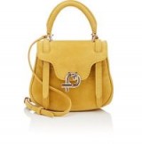 FONTANA MILANO 1915 Mimosa Mini Yellow Suede Crossbody Bag – small luxe handbags