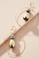 Greenwich Drop Earrings | floral drop hoops