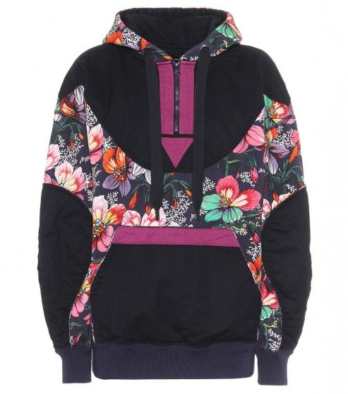 ISABEL MARANT Zansel Aloha cotton-blend floral hoodie - flipped