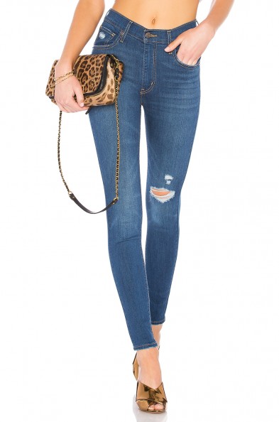 LEVI’S MILE HIGH SUPER SKINNY in Wanna Be | ripped skinnnies