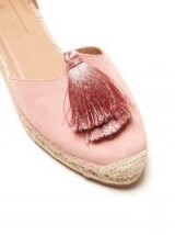 AQUAZZURA Love Tassel ankle-tie espadrilles ~ pink tassels ~ little details