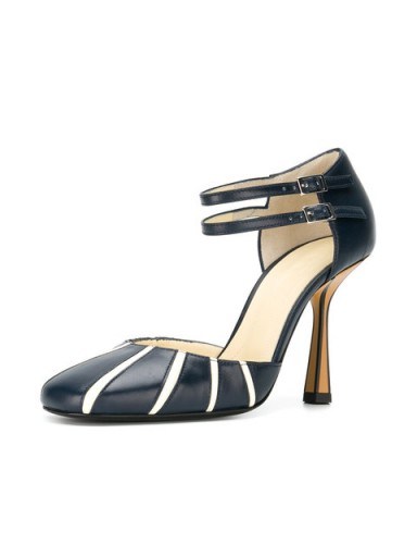 MARNI striped Mary Jane pumps – double strap Mary Janes - flipped