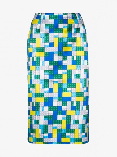 Mary Katrantzou Toy Brick Print Pencil Skirt / printed skirts - flipped