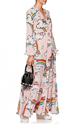 MIRA MIKATI Mushroom Dress – long pink printed dresses