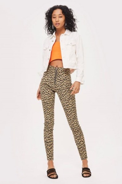 MOTO Leopard Print Joni Jeans – glamorous animal prints - flipped