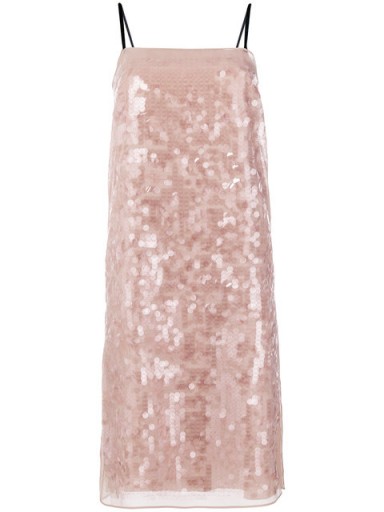 Nº21 sequinned shift dress / pink sequin cami dresses