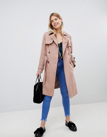 New Look Structured Mac Trench Coat. NUDE MACS