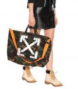 OFF-WHITE Camouflage tote / camo print shoppers