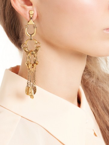CHLOÉ Quinn chain-linked chandelier earrings
