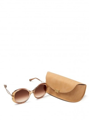 CHLOÉ Rubie round-frame acetate sunglasses ~ chic 70s style eyewear - flipped