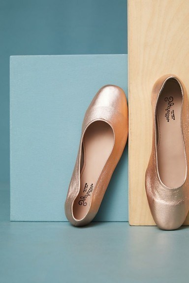 Seychelles Tour Guide Flats | copper metallic-leather flat shoes - flipped