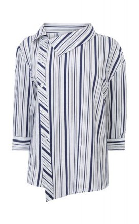 Warehouse STRIPE ASYMMETRIC TOP | striped shirts - flipped