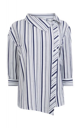 Warehouse STRIPE ASYMMETRIC TOP | striped shirts