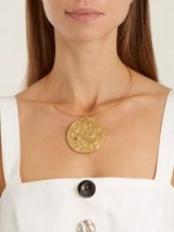 ALIGHIERI The Pegasus gold-plated choker ~ large disc necklaces