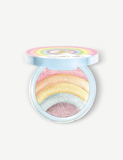 TOO FACED Festival Rainbow Strobe Highlighter – multi-coloured highlighters – make-up - flipped