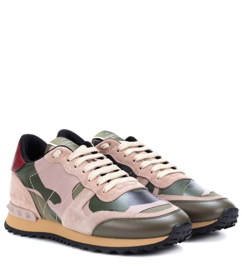 VALENTINO Valentino Garavani Rockrunner camouflage sneakers / camo print trainers