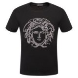 $45.00 Versace Painted Medusa Stud T-Shirt Black