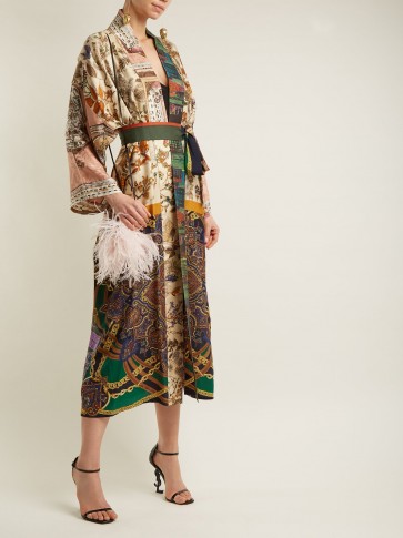 RIANNA + NINA Vintage patchwork silk kimono jacket ~ printed kimonos