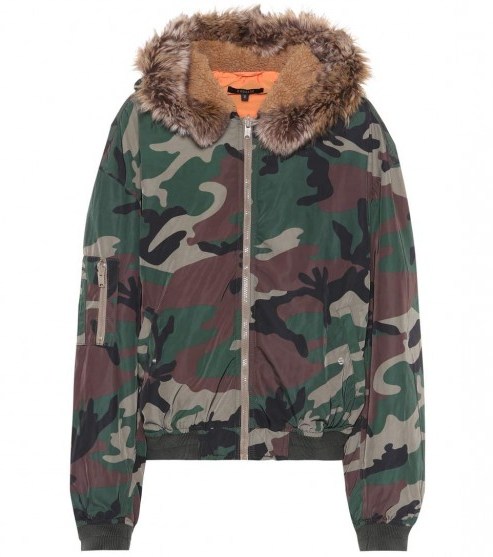 YEEZY Camouflage bomber jacket / camo print jackets - flipped