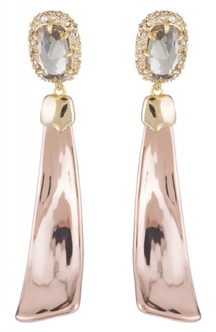 ALEXIS BITTAR Crystal Detail Drop Earrings ~ statement jewellery