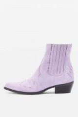 Topshop Arrow Western Boots | lilac ankle boot