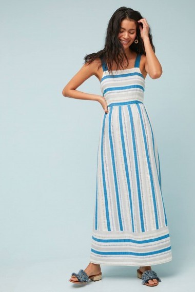 Seen Worn Kept Artesia Textured Maxi Dress | long striped summer dresses - flipped
