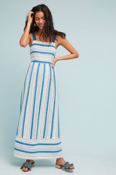 Seen Worn Kept Artesia Textured Maxi Dress | long striped summer dresses