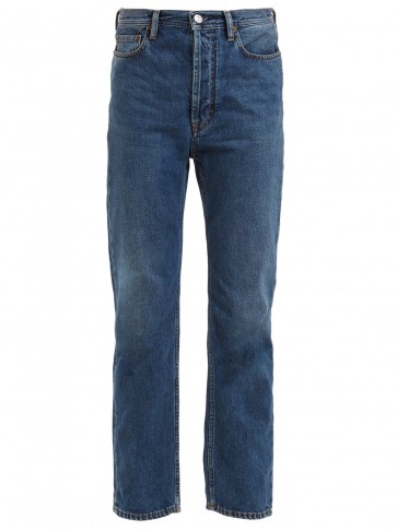 ACNE STUDIOS Blå Konst Log low-rise kick-flare jeans | blue denim