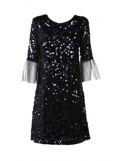 Blumarine Applique Dress ~ glamorous lbd - flipped
