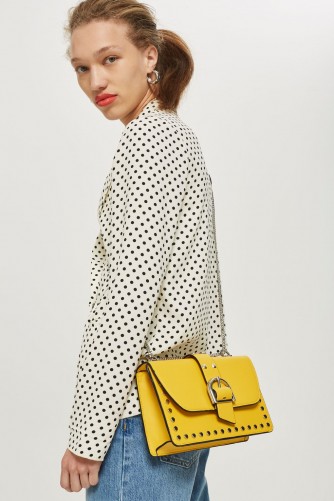 TOPSHOP Bronte Buckle Shoulder Bag ~ yellow handbags