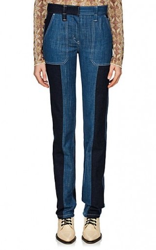 CHLOÉ Patchwork Straight Jeans | designer denim - flipped