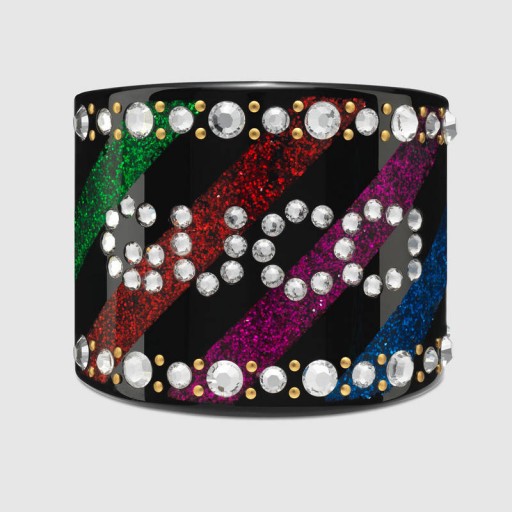 GUCCI Crystal Gucci cuff bracelet ~ rainbow cuffs